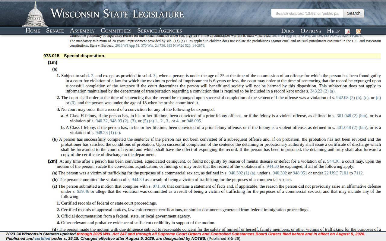 Monroe County Wisconsin public-records statute context for booking-photo requests